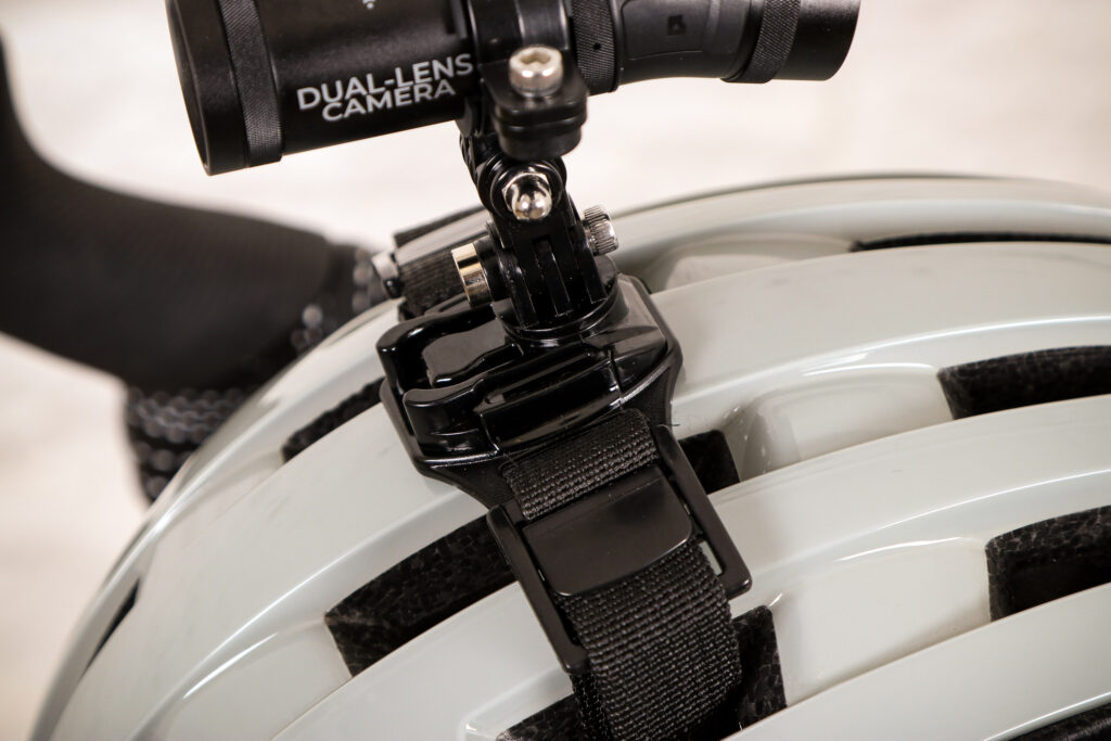 Techalogic DC-1 Dual Lens helmet Camera – mount detail.jpg