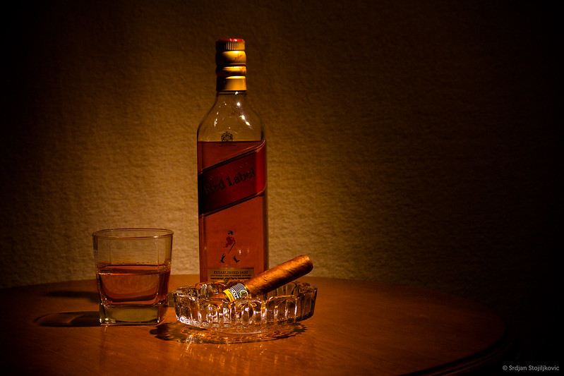 Whisky and cigar