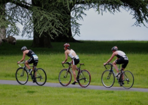 Blenheim Triathlon drafting (copyright Simon MacMichael).PNG