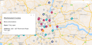 Cycles for Key Workers map London.PNG