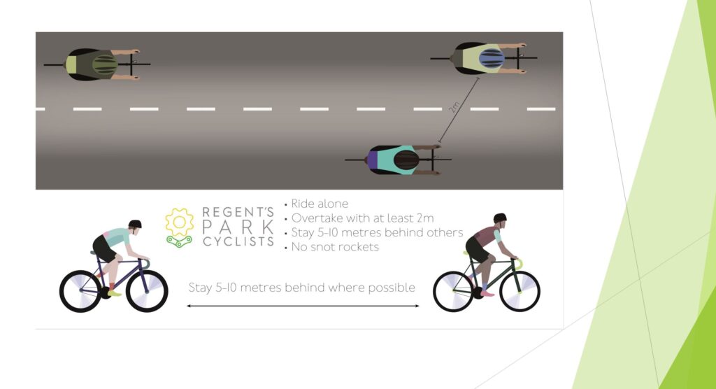 Regent’s Park cycling guidelines