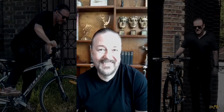 ricky gervais cycling screenshot frm youtube vid.PNG