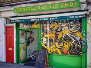 The Bicycle Repair Shop, Acton (picture credit Simon MacMichael)