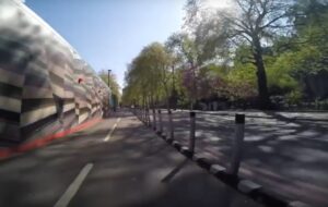 Pop-up bike lane
