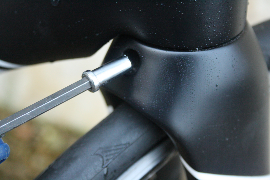 Crown bolt in rear of the fork.JPG