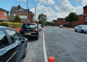 cycle lane blocked – kingsley road liverpool pop up 2 – via LiverpoolWanderer.PNG