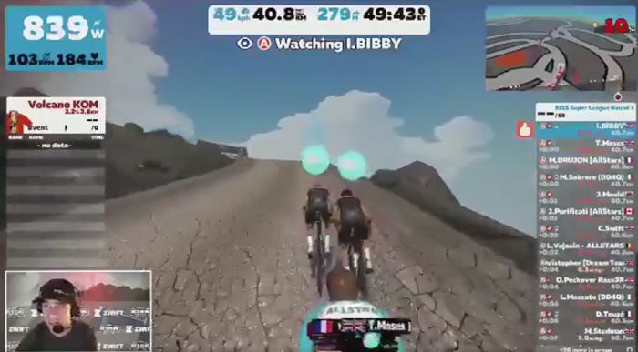 Ian Bibby on Zwift