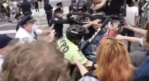 NYPD using bike as weapon