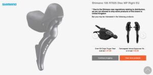 bikeinn Shimano regulations &ndash; 1