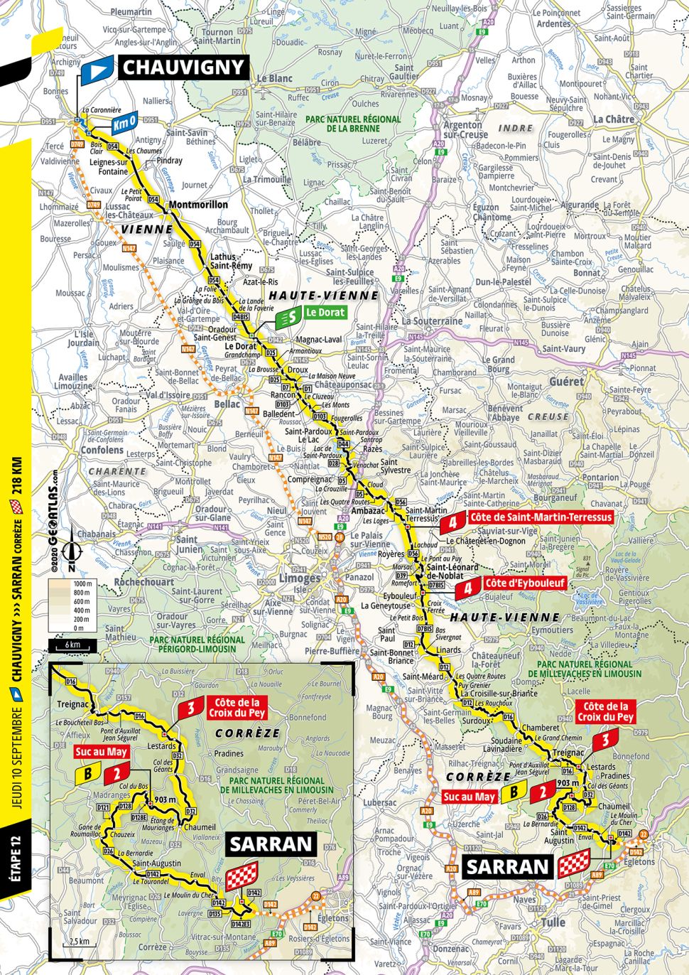 TdF 2020 S13 map