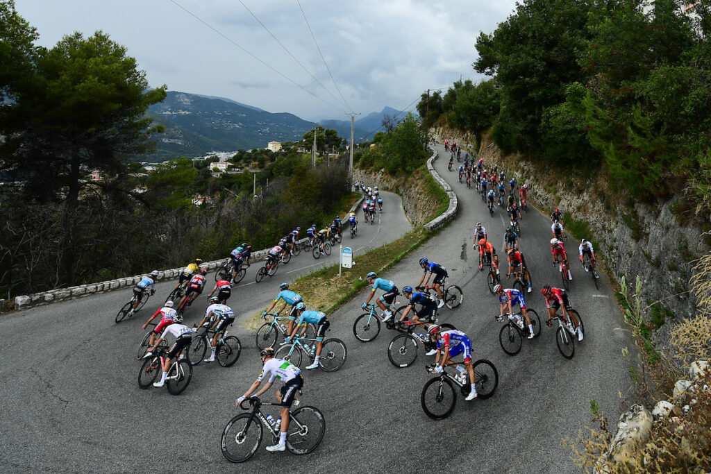 Tour de France 2020 Stage 1 hairpin – picture credit A.S.O. Alex Broadway