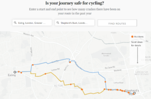 The Times launches online tool to help cyclists find safest commutes