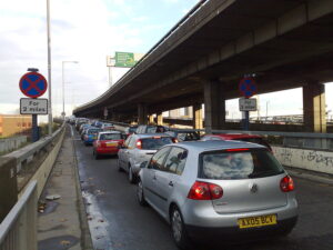 Westway traffic jam