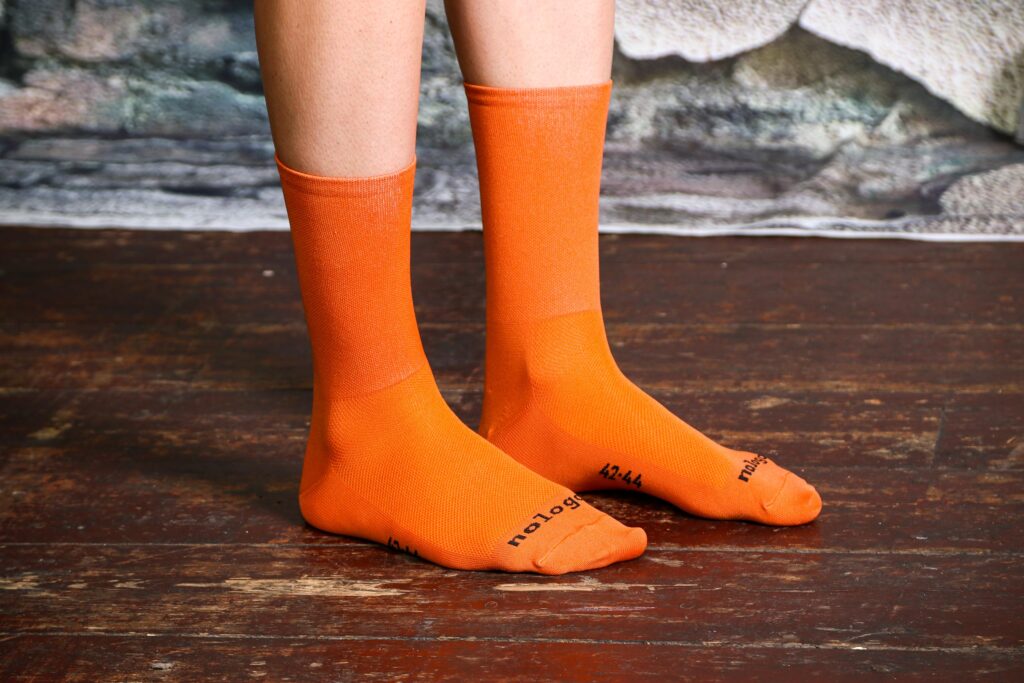 2020 nologo Orange Cycling Socks