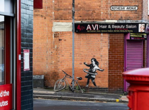 banksy artwork next to broken bike october 2020 – via Banksy on Instagram.PNG