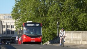 Bus and cyclist.JPG