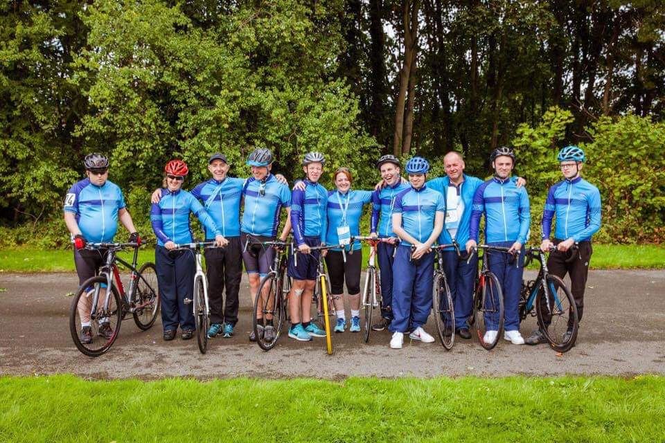 Special Olympic Scotland West cycling team