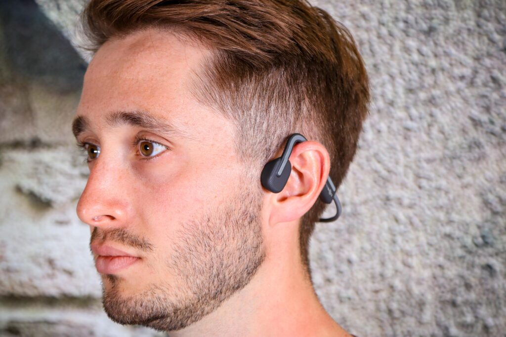 2020 Aftershockz OPENMOVE Wireless Bone Conduction Headphones – worn2.jpg