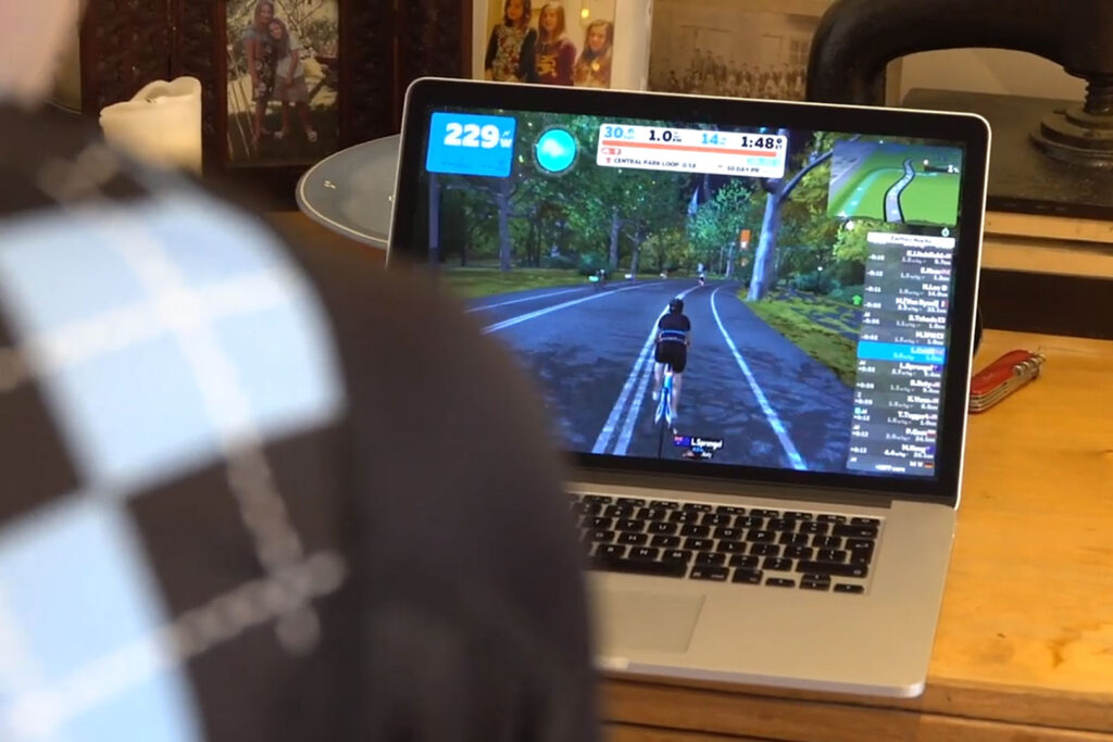 Indoor training (Liam from Zwift video) 4