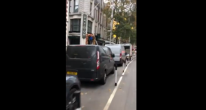 Kensington High Street cycle lane