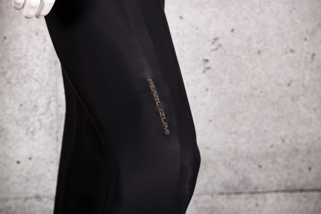 2021 Pearl Izumi Attack three-quarter Bib Tights – leg logo.jpg