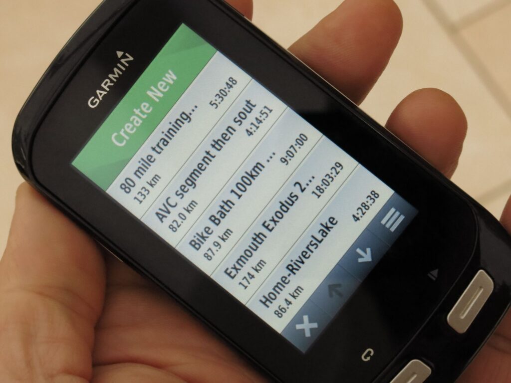 Garmin Edge 1000 – routes