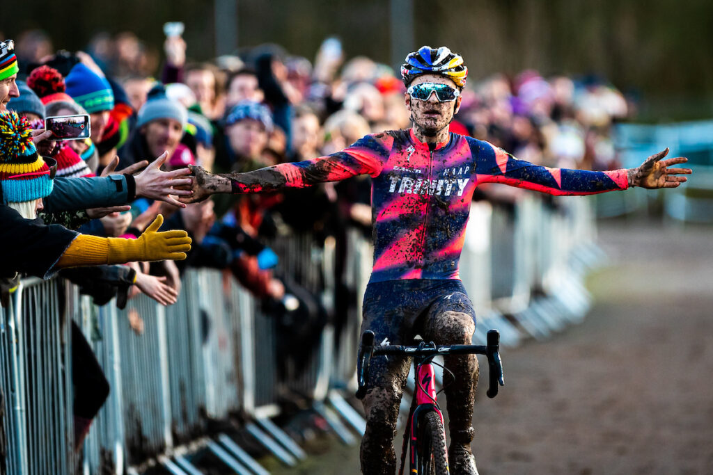 Tom Pidcock wins men’s elite 2020 national cyclo-cross title (picture credit Alex Whitehead SWpix.com)