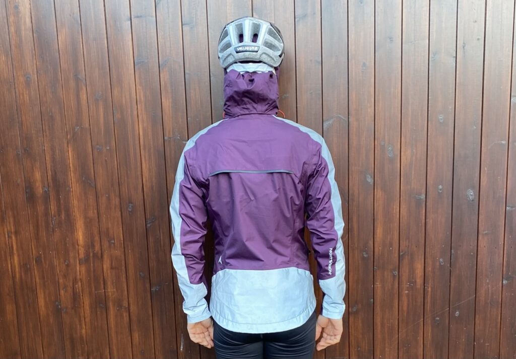 2021 Altura Nightvision Typhoon Ladies Jacket rear with hood up.jpg