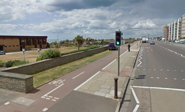 Kingsway shared use path Hove