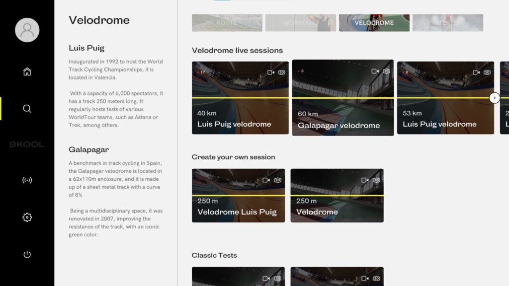 BKOOL – velodrome in app