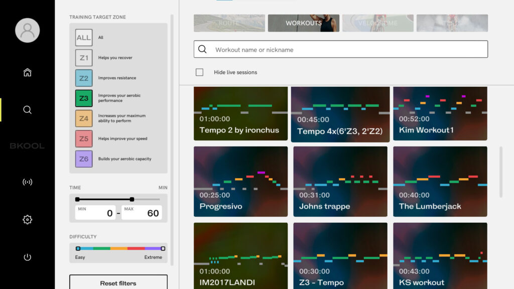 BKOOL – workouts in app