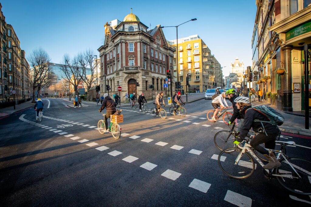 C4 crossing Tower Bridge Road (picture credit TfL)