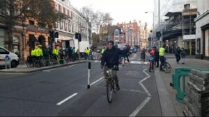 Kensington High Street Cycle lane