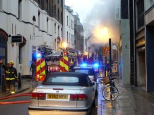 London Fire Brigade attending an incident