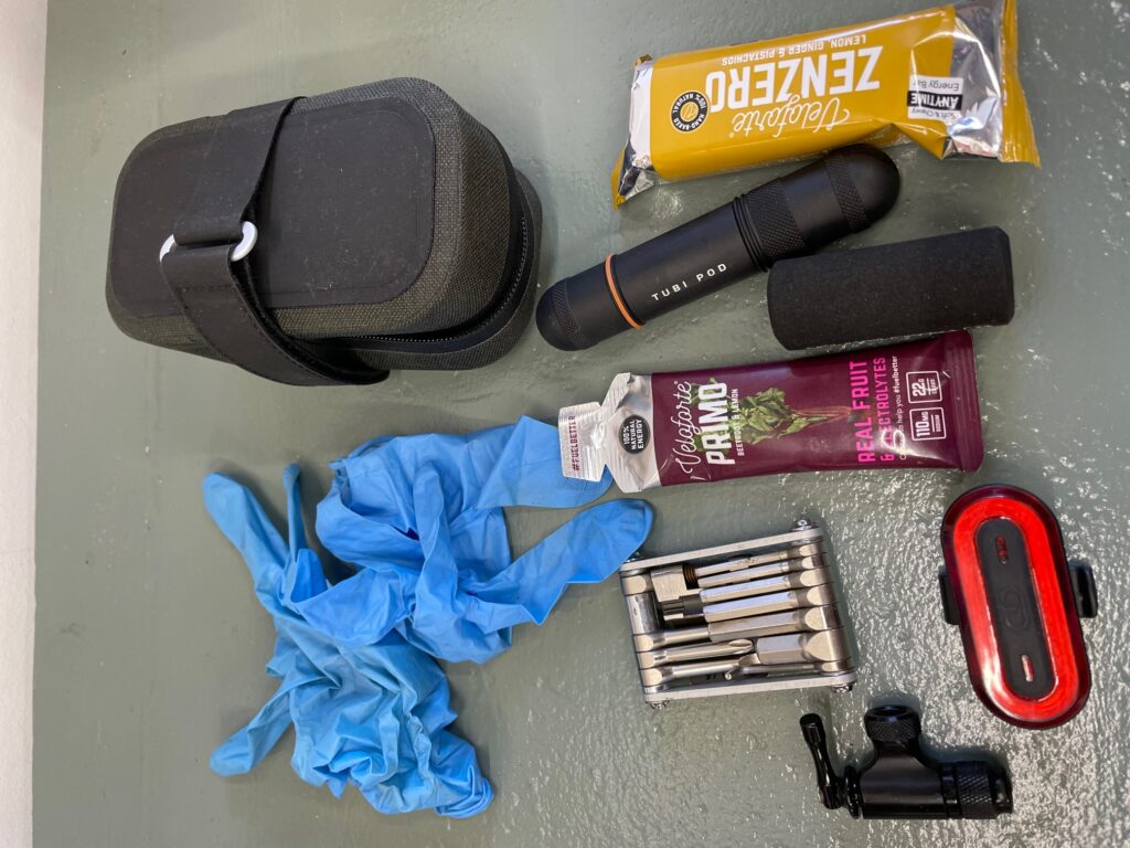 2021 Brooks Scape Saddle Pocket Bag contents.jpg