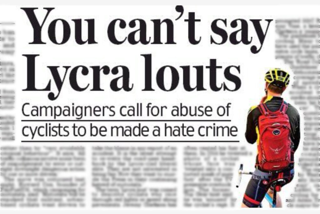 Daily Mail Lycra Louts