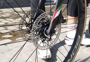 Campagnolo double front disc brake April Fools