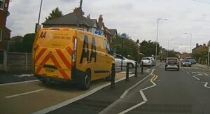 AA van cycle lane
