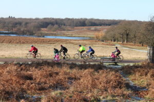 Richmond Park road cyclists