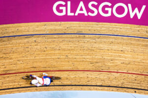 Elinor Barker at the 2019 UCI Track Cycling World Cup in Glasgow