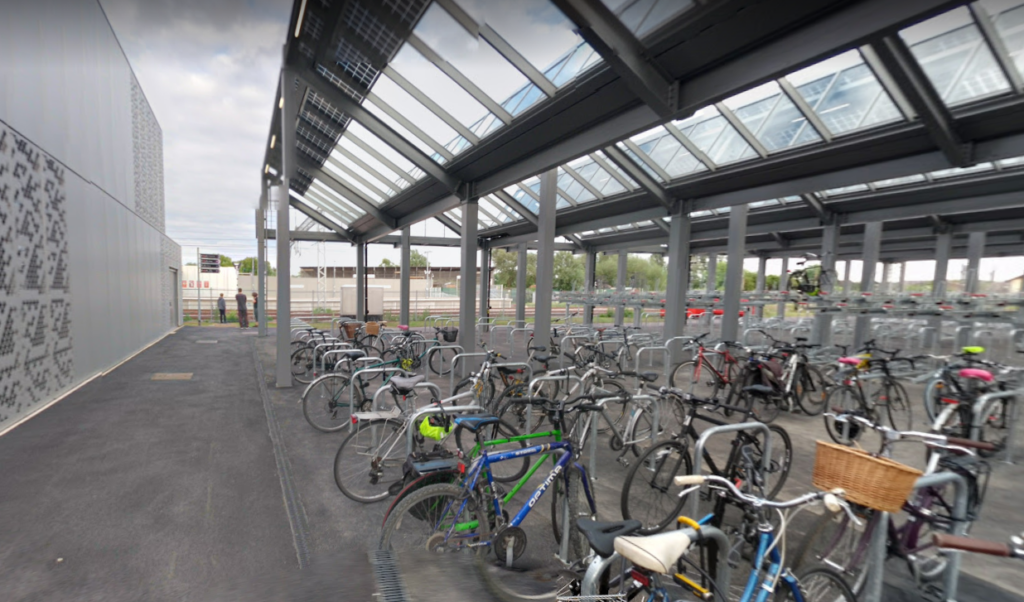 Cambridge North cycle parking