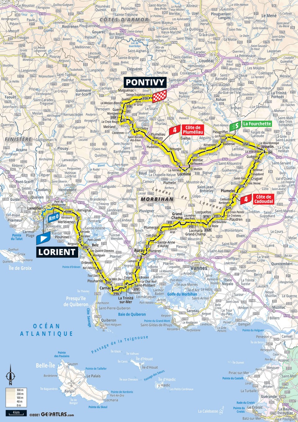 TdF 2021 Stage 03 Map