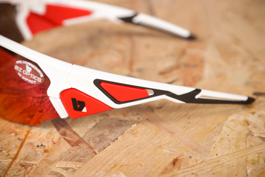 2021 BZ Optics CRIT Mirrored Glasses with Revo Lenses – arm detail.jpg
