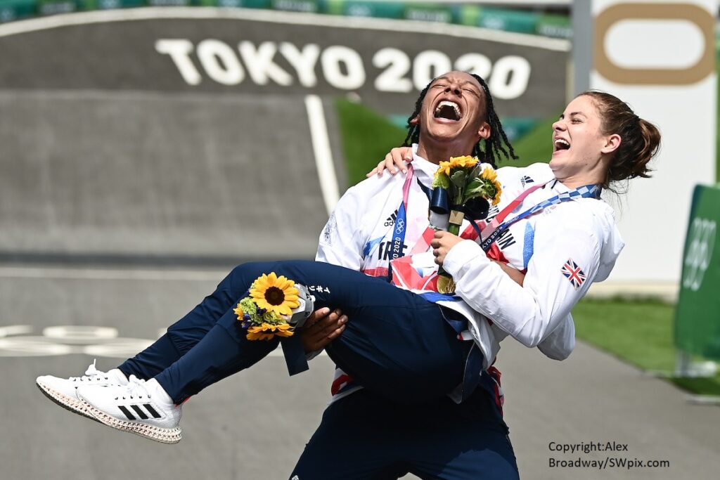 Bethany Shriever and Kye Whyte at Tokyo 2020 (copyright Alex Broadway, SWpix.com).JPG