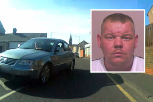 Motorist who nearly hit cyclist then claimed he wasn’t driving jailed thanks to rider’s video