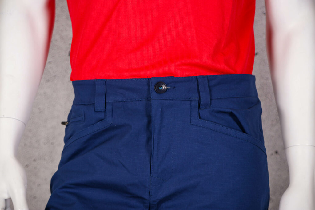 2021 Vulpine Mens Gravel Shorts Oxford Blue – waist front.jpg