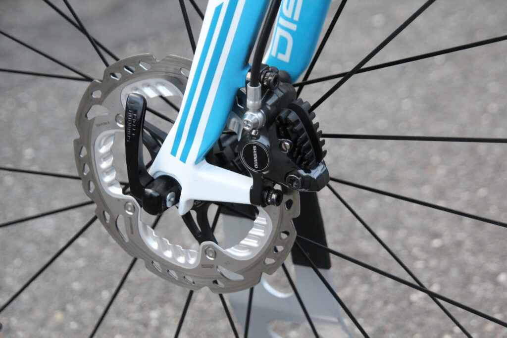 Shimano road discs – front disc and calliper