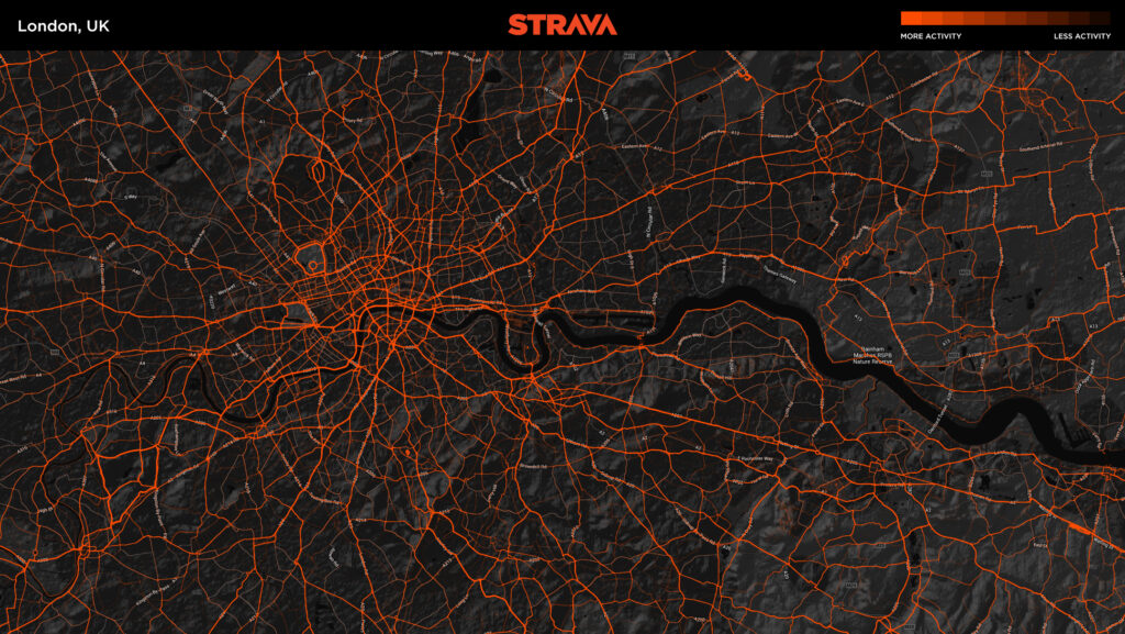Strava Metro London UK