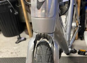 Tyre clearance fail
