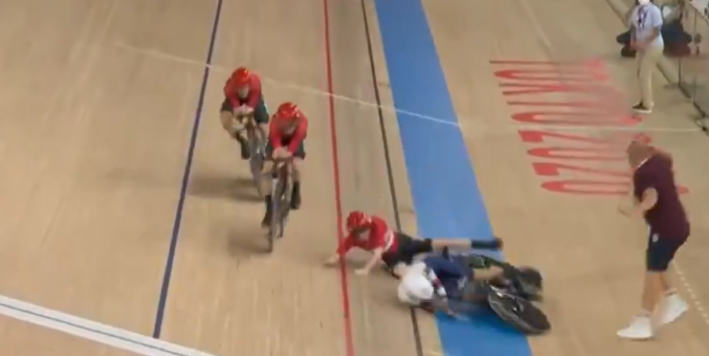 Tokyo Olympics Denmark team pursuit crash into Team GB’s Charlie Tanfield